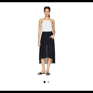 Aritzia Talula high low lined midi skirt, XXS